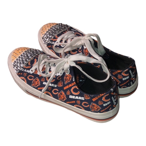 Chicago Bears Custom Bling Sneakers - Picture 3 of 13